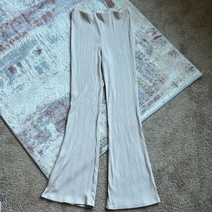 Flare leg stretchy pants